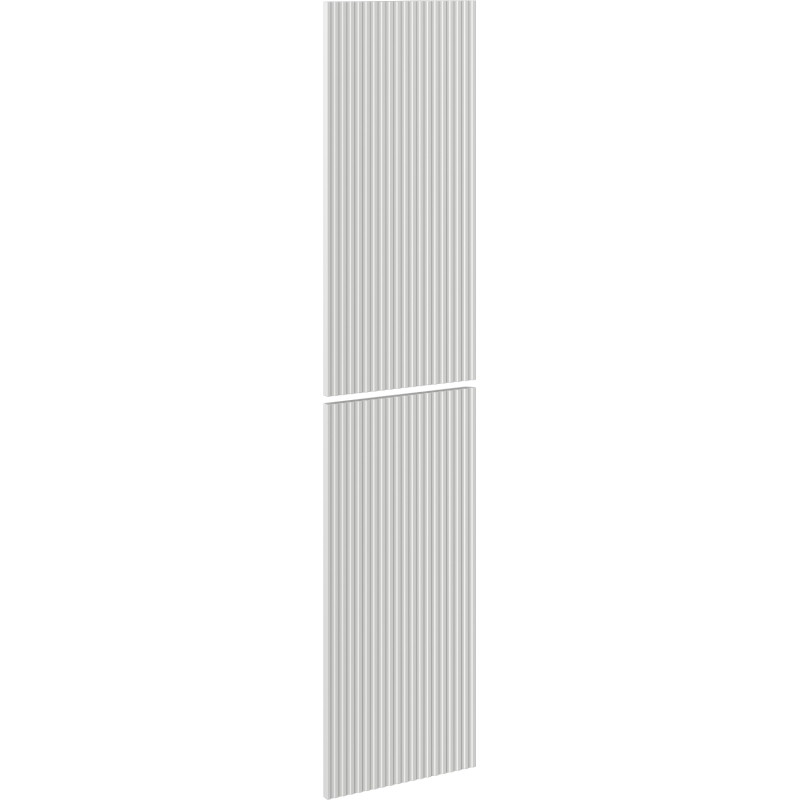 Mexen Rivel de face rainuré pour le corps de l'armoire de salle de bains 35 x 80 cm (2 pièces), gris mat - 91A21-1600-300-2-62