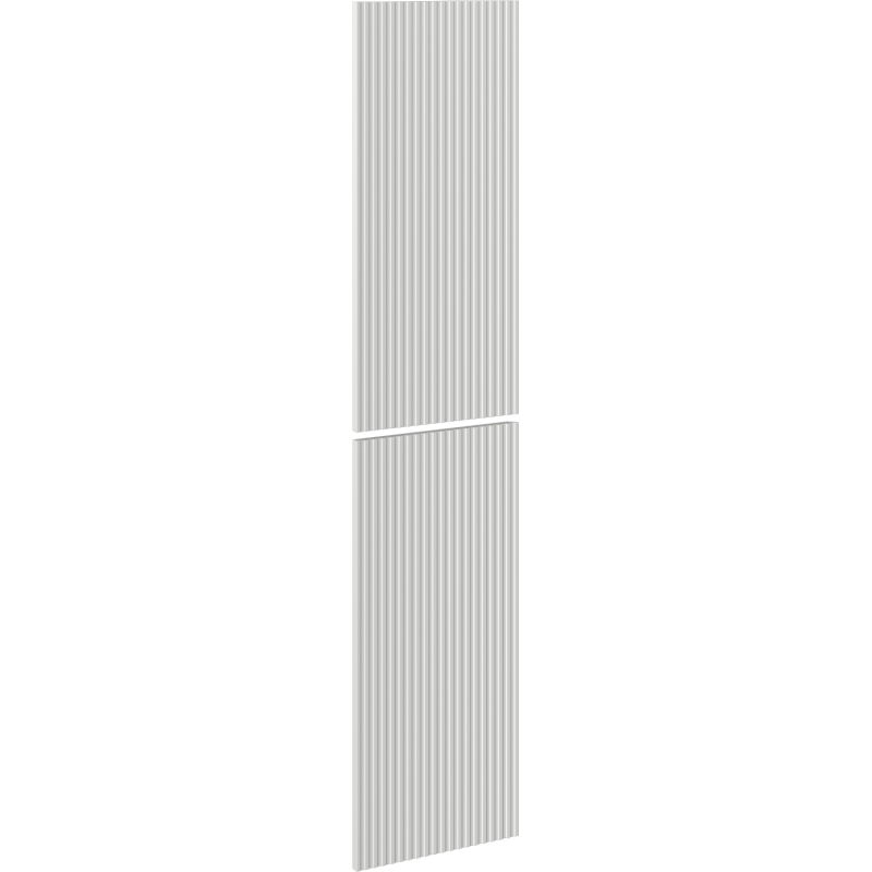 Mexen Rivel façade rainurée pour corps de meuble de salle de bain 35 x 80 cm (2 pcs), gris mat - 91A21-1600-300-2-62