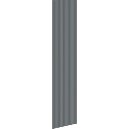 Mexen Rivel façade rainurée pour le corps de l'armoire de salle de bain 35 x 160 cm, graphite mat - 91A21-1600-300-1-66