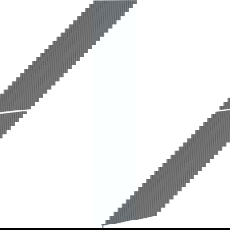 Mexen Rivel façade rainurée pour corps d'armoire de salle de bains 35 x 80 cm (2 pièces), graphite mat - 91A21-1600-300-2-66