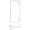 Mexen Rivel façade rainurée pour caisson d'armoire de salle de bain 35 x 80 cm (2 pièces), chêne - 91A21-1600-300-2-81