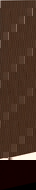 Mexen Rivel façade rainurée pour le corps du meuble salle de bain 35 x 160 cm (1 pc), noyer - 91A21-1600-300-1-86