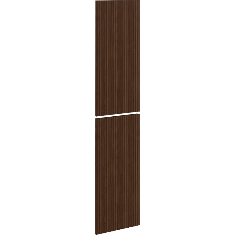 Mexen Rivel façade rainurée pour le corps de l'armoire de salle de bain 35 x 80 cm (2 pièces), noyer - 91A21-1600-300-2-86