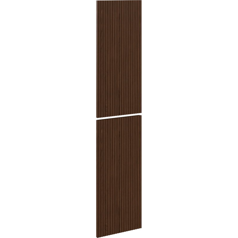 Mexen Rivel façades rainurées pour meuble de salle de bain 35 x 80 cm (2 pcs), noyer - 91A21-1600-300-2-86