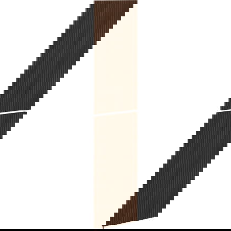 Mexen Rivel devant rainuré pour le corps du meuble de salle de bain 35 x 80 cm (2 pièces), noyer - 91A21-1600-300-2-86