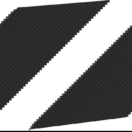 Mexen Rivel frontal cannelé pour meuble de salle de bain 35 x 43,5 cm, noir mat - 91A21-0350-470-1-71