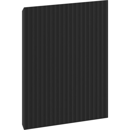Mexen Rivel façade rainurée pour le corps d'une armoire de salle de bain 45 x 43,5 cm, noir mat - 91A21-0450-470-1-71
