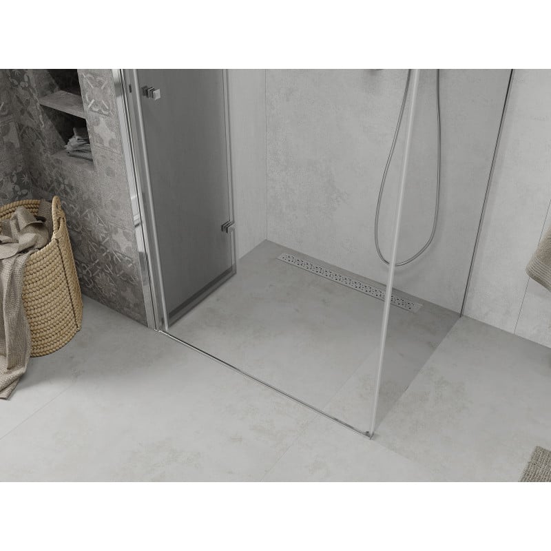 Mexen Lima cabine de douche pliante 75 x 70 cm, transparent, chromé - 856-075-070-01-00