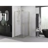 Mexen Exo cabine de douche carrée coulissante 80 x 80 cm, transparent, or - 8111-080-080-50-00