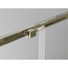 Mexen Exo-S Duo cabine de douche carrée coulissante 80 x 80 cm, transparent, dorée - 8111-080-080-50-00