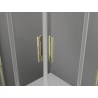 Mexen Exo cabine de douche carrée coulissante 80 x 80 cm, transparent, or - 8111-080-080-50-00