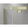 Mexen Exo-R cabine de douche pentagonale pivotante 80 x 80 cm, transparent, dorée - 812-080-080-50-00