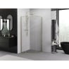 Mexen Exo cabine de douche semi-circulaire coulissante 70 x 70 cm, transparent, doré - 8131-070-070-50-00
