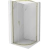 Mexen Exo cabine de douche semi-circulaire coulissante 70 x 70 cm, transparent, doré - 8131-070-070-50-00