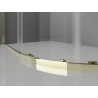 Mexen Exo-S cabine de douche semi-circulaire coulissante 70 x 70 cm, transparente, dorée - 8131-070-070-50-00