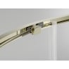Mexen Exo cabine de douche semi-circulaire coulissante 70 x 70 cm, transparent, doré - 8131-070-070-50-00