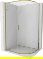Mexen Exo cabine de douche coulissante semi-circulaire 100 x 80 cm, transparent, doré - 8131-100-080-50-00