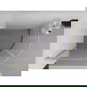 Mexen Exo cabine de douche semi-circulaire coulissante 100 x 80 cm, transparent, or - 8132-100-080-50-00