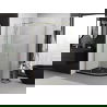 Cabine de douche Mexen Exo semi-circulaire coulissante 120 x 90 cm, transparent, or - 8132-120-090-50-00
