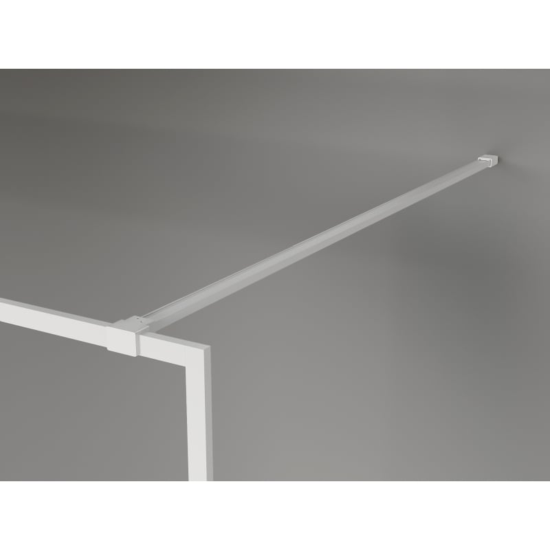Mexen Kioto-F paroi de douche Walk-in avec cadre 110 x 202 cm, transparent 8 mm, blanc - 800-110-104-20-00