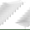 Mexen Kioto-F paroi de douche Walk-in avec cadre 140 x 202 cm, givré 8 mm, blanc - 800-140-104-20-30