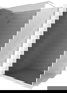 Mexen Kioto-F Paroi de Douche Walk-in avec Cadre 100 x 202 cm, Graphite 8 mm, Blanc - 800-100-104-20-40