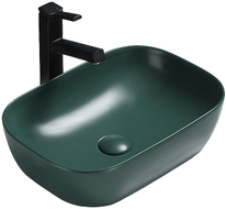 Mexen Rita lavabo de comptoir 45 x 32 cm, Vert foncé mat - 21084547