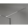 Paroi de douche Mexen Kioto-F Walk-in avec cadre 60 x 202 cm, transparent 8 mm, chrome - 800-060-104-01-00