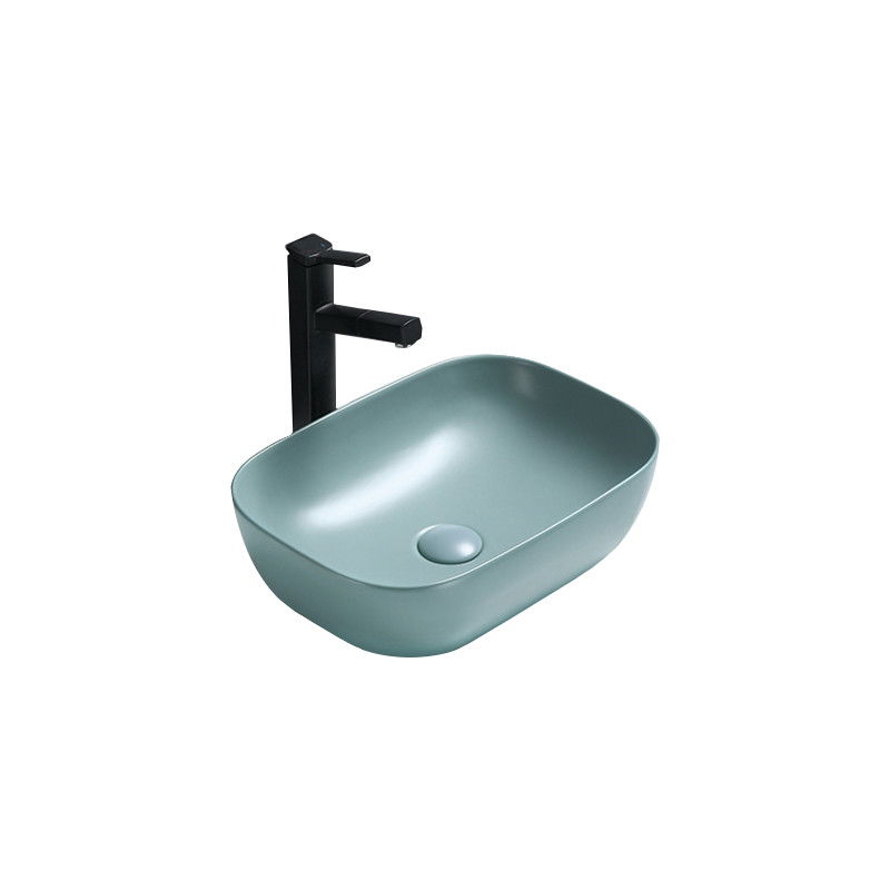 Mexen Rita lavabo de comptoir 45 x 32 cm, Vert mat clair - 21084548