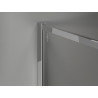 Mexen Kioto-F paroi de douche Walk-in avec cadre 155 x 202 cm, transparent 8 mm, chromé - 800-155-104-01-00