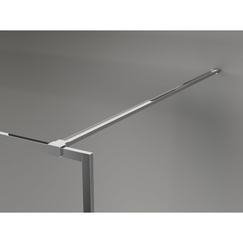 Mexen Kioto-F paroi de douche Walk-in avec cadre 100 x 202 cm, givre 8 mm, chrome - 800-100-104-01-30