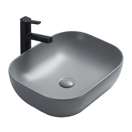 Mexen Rita lavabo de comptoir 45 x 32 cm, Gris clair mat - 21084561
