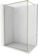 Mexen Kioto-F paroi de douche Walk-in avec cadre 80 x 202 cm, transparent 8 mm, or - 800-080-104-50-00