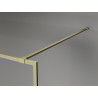 Mexen Kioto-F cloison de douche Walk-in avec cadre 95 x 202 cm, transparent 8 mm, or brossé - 800-095-104-55-00