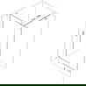 Mur de douche Mexen Kioto-F Walk-in avec cadre 135 x 202 cm, transparent 8 mm, or brossé - 800-135-104-55-00