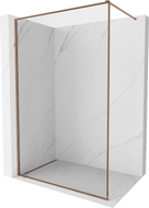 Mexen Kioto-F paroi de douche Walk-in avec cadre 95 x 202 cm, transparent 8 mm, or rose - 800-095-104-60-00