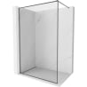 Mexen Kioto-F paroi de douche Walk-in avec cadre 145 x 202 cm, transparent 8 mm, gun metal - 800-145-104-95-00