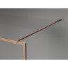 Mexen Kioto-F paroi de douche Walk-in avec cadre 60 x 202 cm, transparent 8 mm, cuivre brossé - 800-060-104-65-00