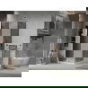 Mexen Lima cabine de douche pliable 90 x 90 cm, graphite, chrome + receveur plat, blanc - 856-090-090-01-40-4010