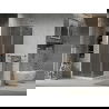 Mexen Lima cabine de douche pliable 90 x 90 cm, graphite, chrome + receveur plat, blanc - 856-090-090-01-40-4010