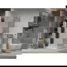 Mexen Lima cabine de douche pliable 90 x 90 cm, graphite, chrome + receveur plat, blanc - 856-090-090-01-40-4010