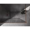 Mexen Kioto-F paroi de douche Walk-in avec cadre 80 x 202 cm, graphite 8 mm, cuivre brossé - 800-080-104-65-40