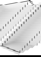 Mexen Kioto-F paroi de douche à l'italienne avec cadre 90 x 202 cm, givrée 8 mm, noire - 800-090-104-70-30