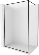 Mexen Kioto-F paroi de douche Walk-in avec cadre 100 x 202 cm, givré 8 mm, noir - 800-100-104-70-30