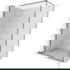 Mur de douche Mexen Kioto-F Walk-in avec cadre 115 x 202 cm, transparent 8 mm, gris canon brossé - 800-115-104-66-00