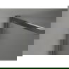 Mexen Kioto-F paroi de douche Walk-in avec cadre 120 x 202 cm, transparent 8 mm, gun gray brossé - 800-120-104-66-00