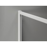 Mexen Kioto-F cloison de douche Walk-in avec cadre 180 x 100 cm, transparent 8 mm, blanc - 800-180-202-04-20-100