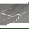 Paroi de douche Mexen Kioto-F Walk-in avec cadre 115 x 100 cm, transparent 8 mm, blanche - 800-115-202-04-20-100