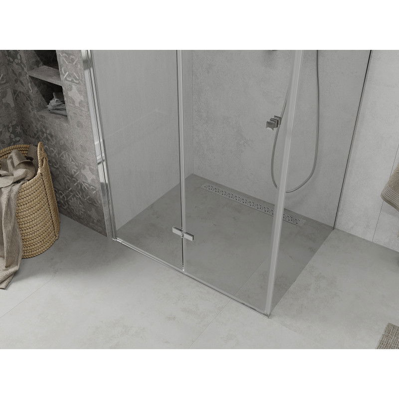 Mexen Lima cabine de douche pliante 115 x 90 cm, transparent, chromé - 856-115-090-01-00