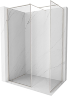 Mexen Kioto-F Paroi de douche Walk-in avec cadre 150 x 70 cm, transparent 8 mm, nickel brossé - 800-150-202-04-97-070